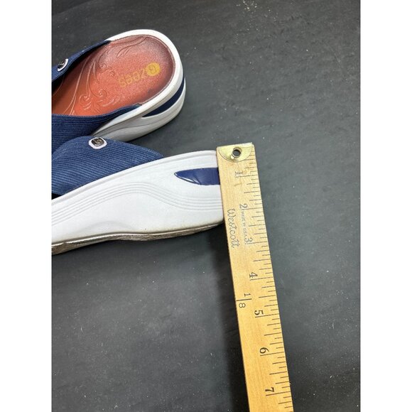 Zees Navy Blue Slip-On Sandals Size 10 Womens Comfort Slides - Picture 6 of 8